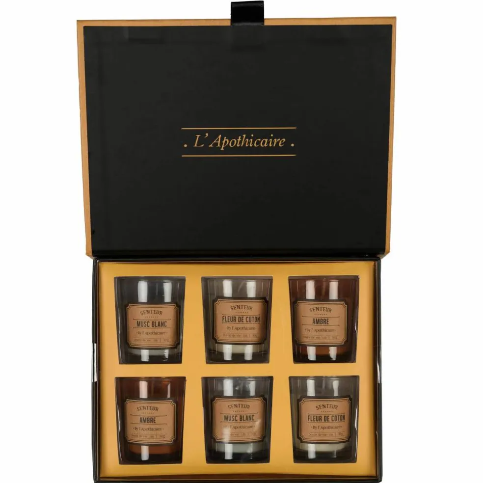 Coffret de 6 bougies parfumées
