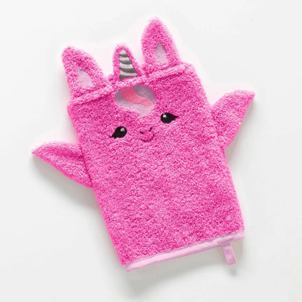 Collection éponge enfant brodée licorne coton - 380 g/m²