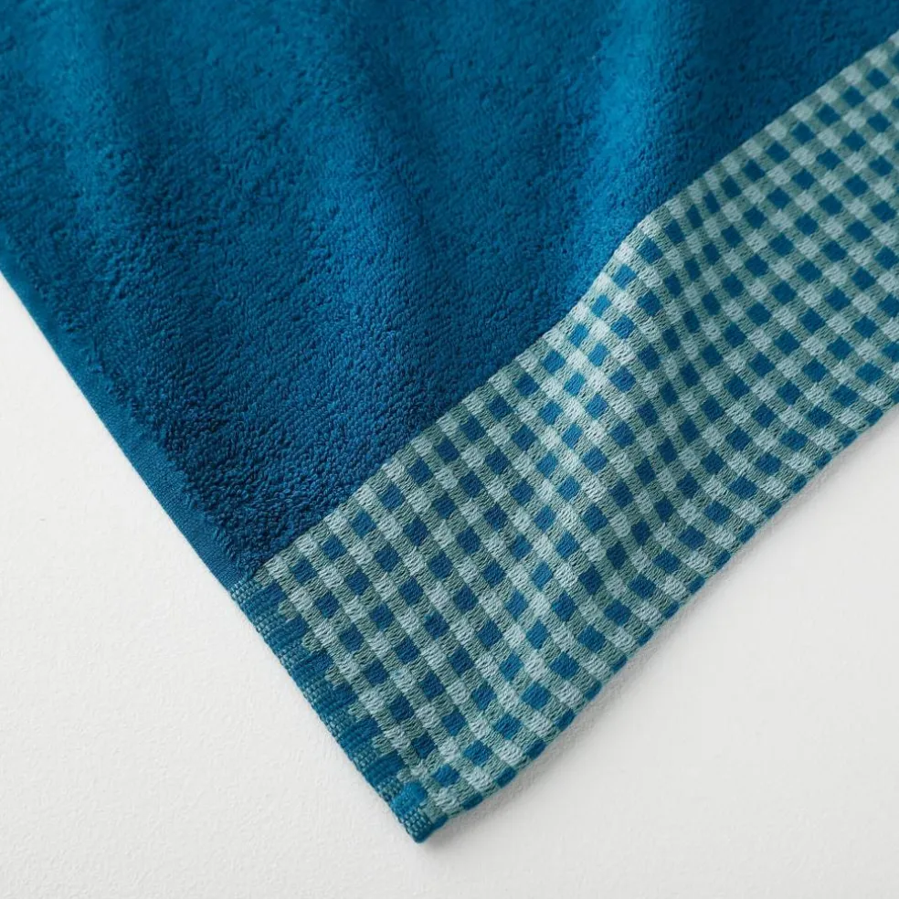 Collection serviettes de bain 420 g/m² liteau tissé motif vichy