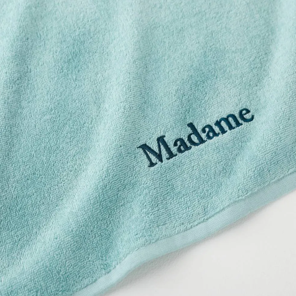 Collection serviettes de bain 420 g/m² brodées "MADAME"