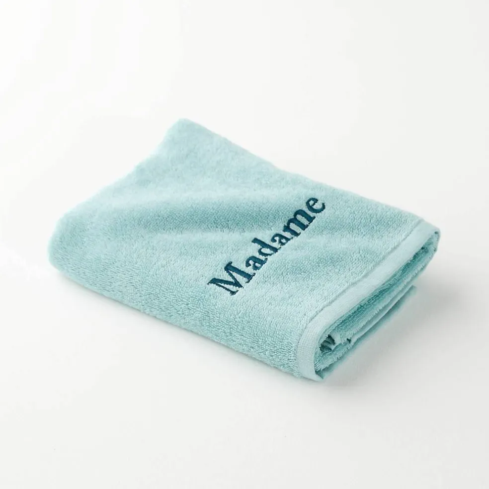 Collection serviettes de bain 420 g/m² brodées "MADAME"