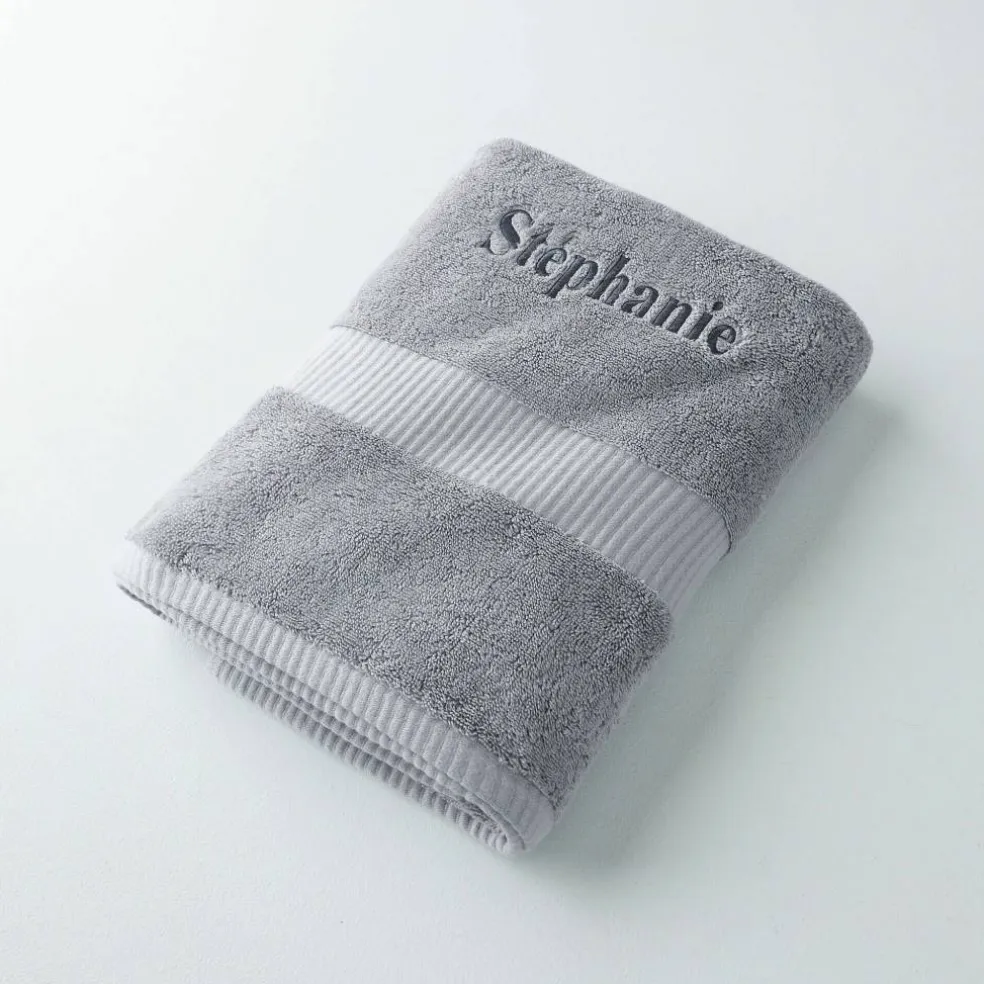 Collection serviettes de bain 640 g/m2 personnalisables confort extra moelleux