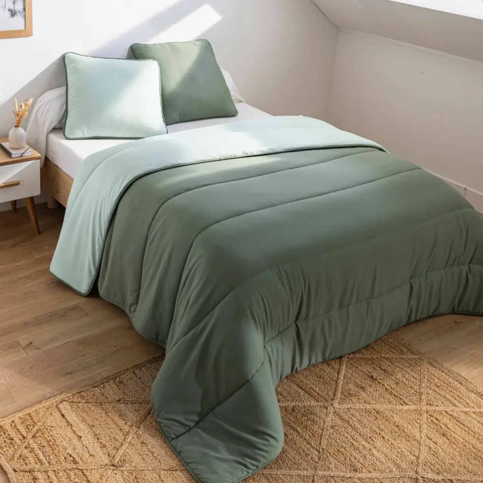 Couette bicolore microfibre 350 g/m²