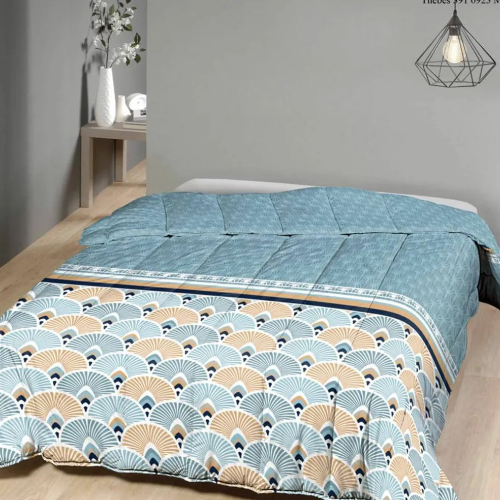 Couette microfibre imprimé art déco 350 g/m²