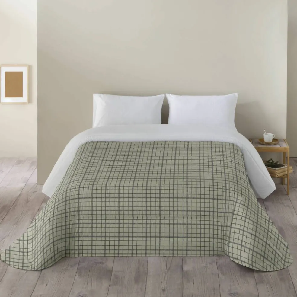 Couette microfibre imprimé carreaux 200 g/m²