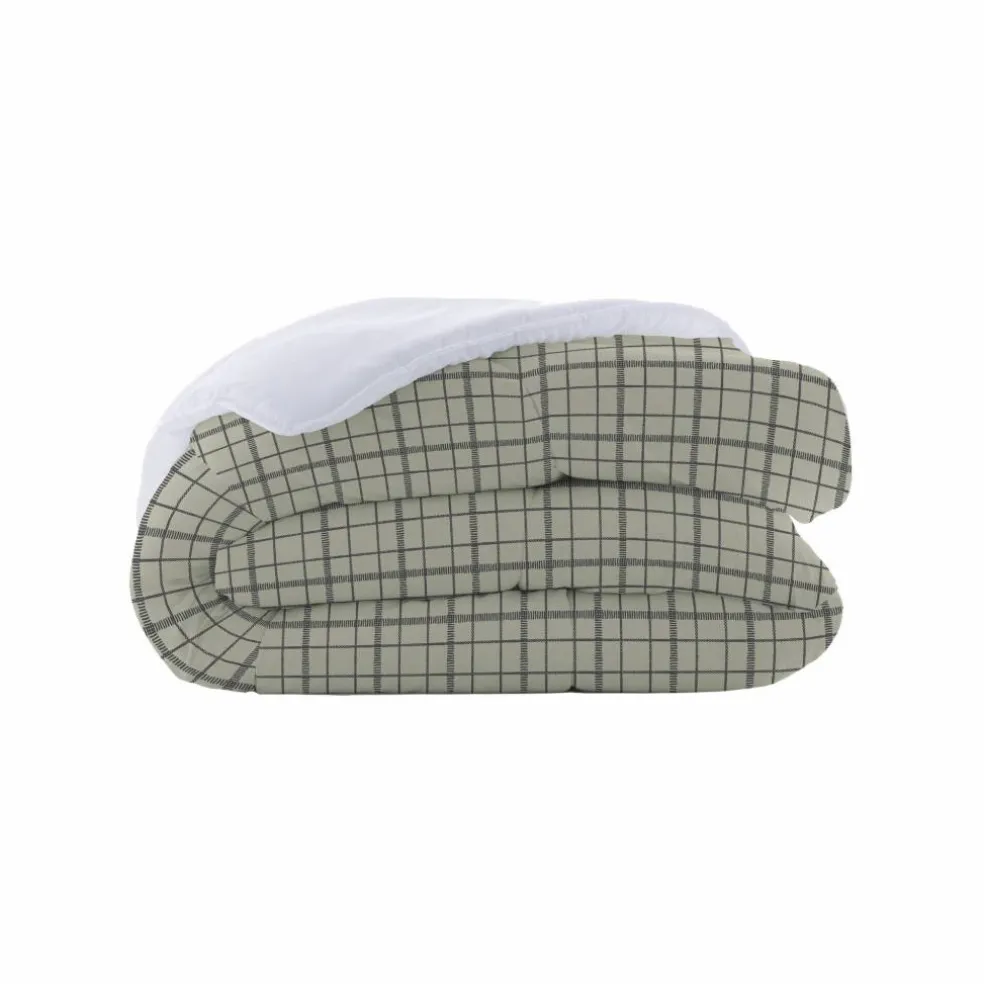Couette microfibre imprimé carreaux 200 g/m²