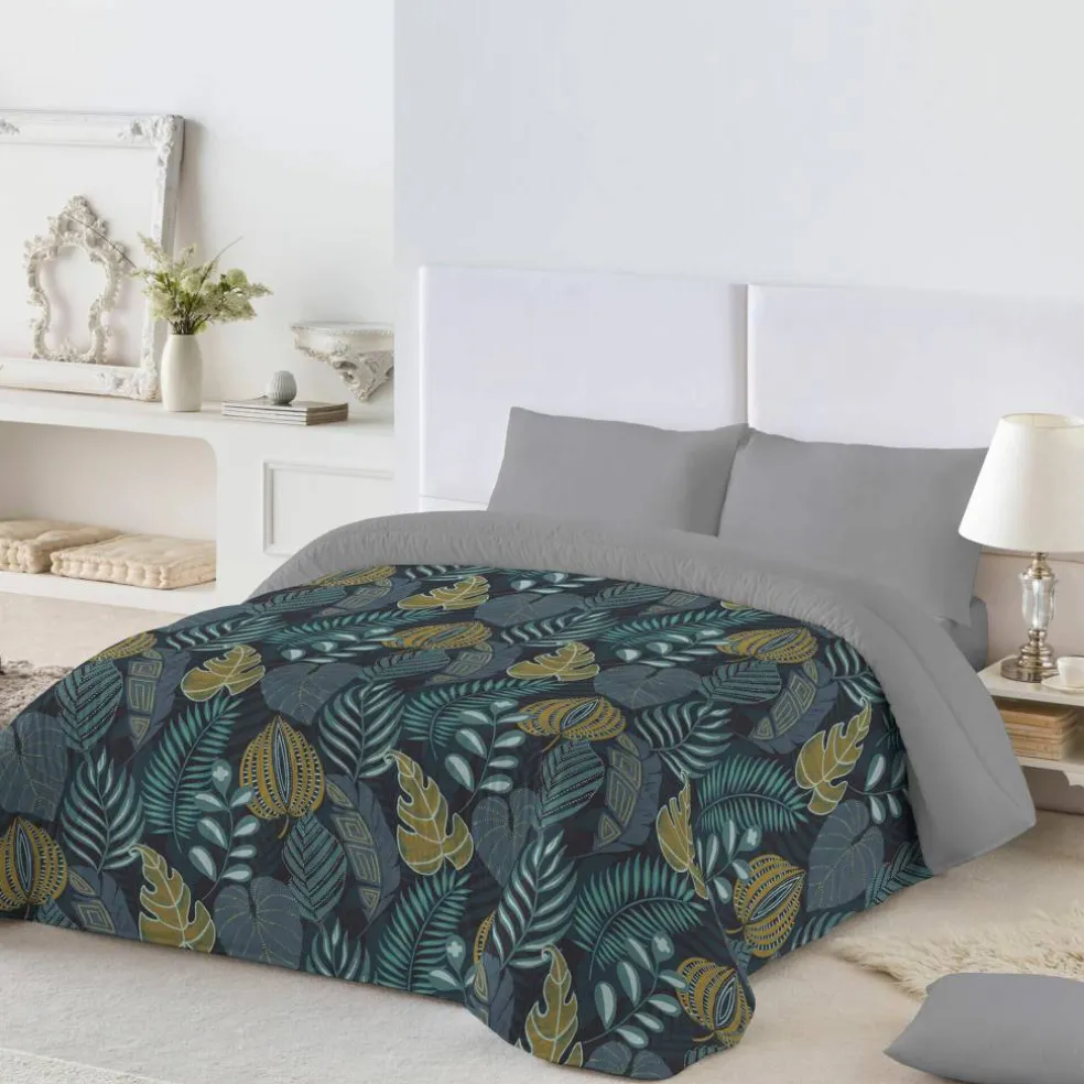 Couette microfibre imprimée Feuilles 200 g/m²