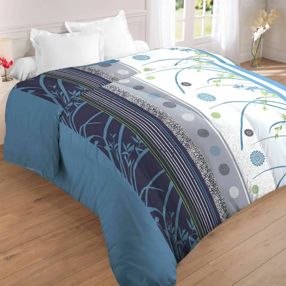 Couette microfibre imprimée Floral 400 g/m²
