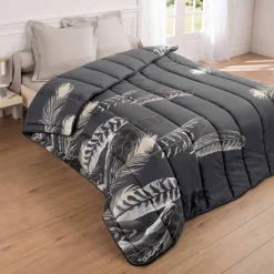 Couette microfibre imprimée Plumes 200g/m2