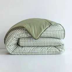 Couette microfibre imprimé vichy 400 g/m²