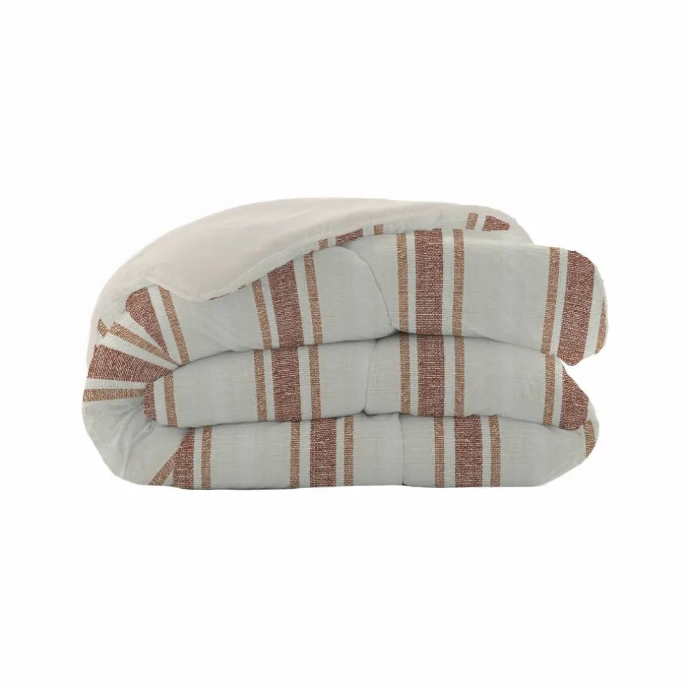 Couette microfibre rayures bayadère 200 g/m²