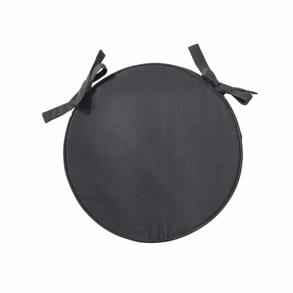 Coussin d'assise uni rond bachette