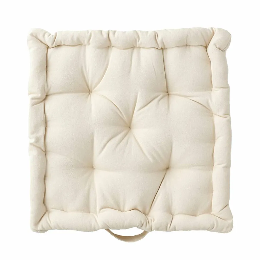 Coussin de sol uni coton
