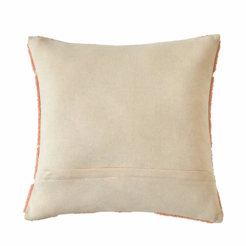 Coussin fleuri éponge bouclette reliefée