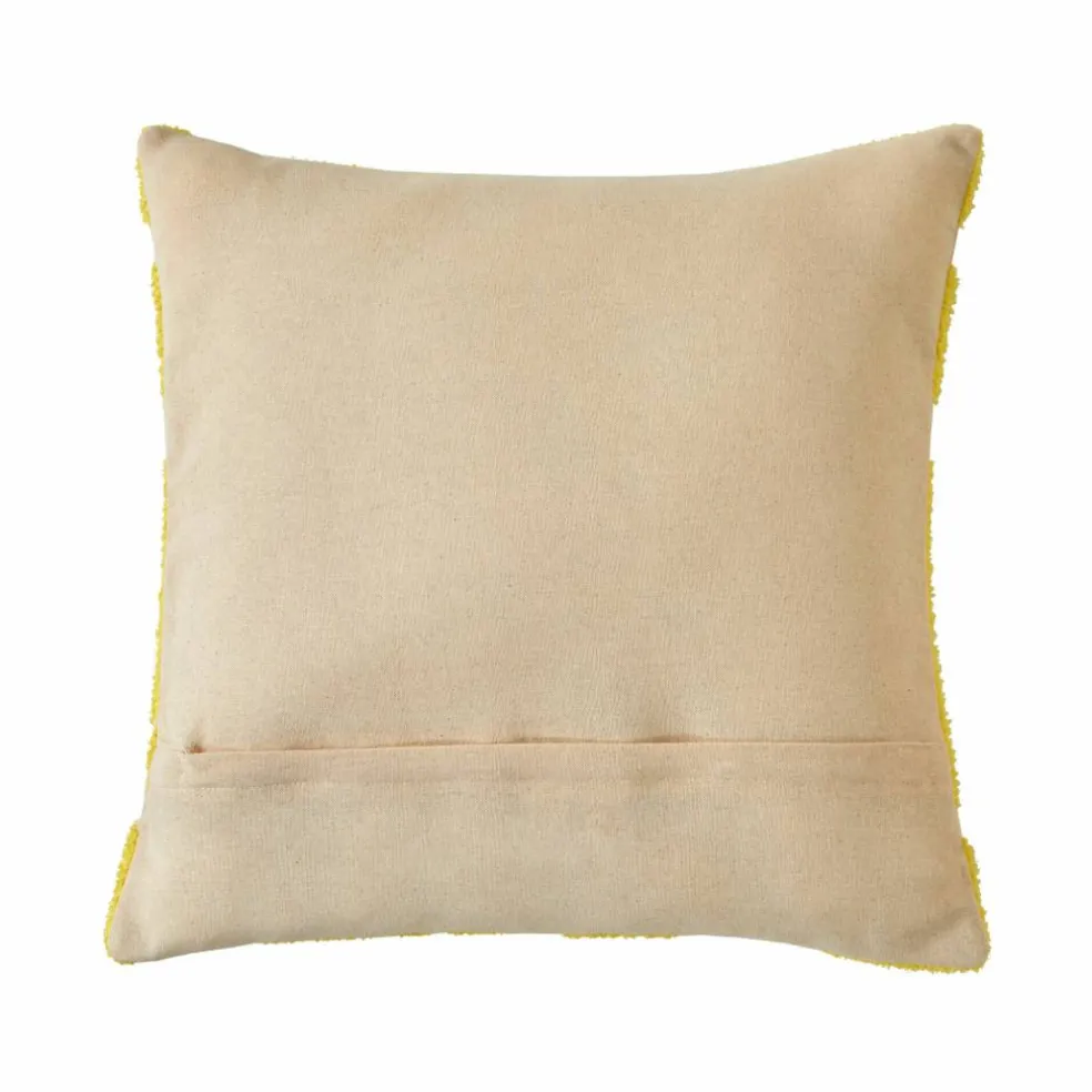 Coussin fleuri éponge bouclette reliefée