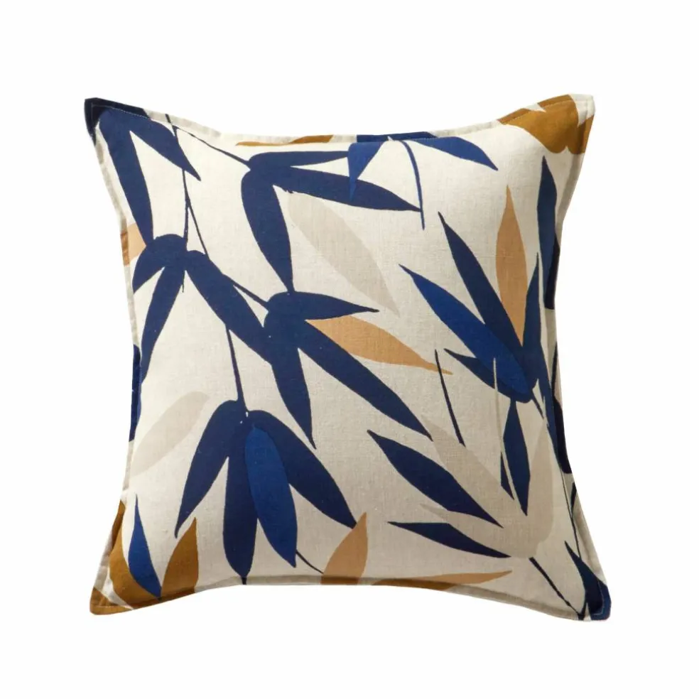 Coussin imprimé feuilles