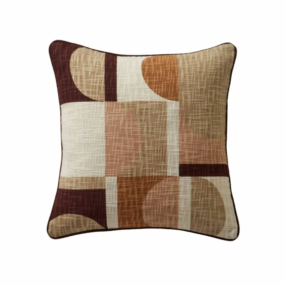 Coussin imprimé géométrique