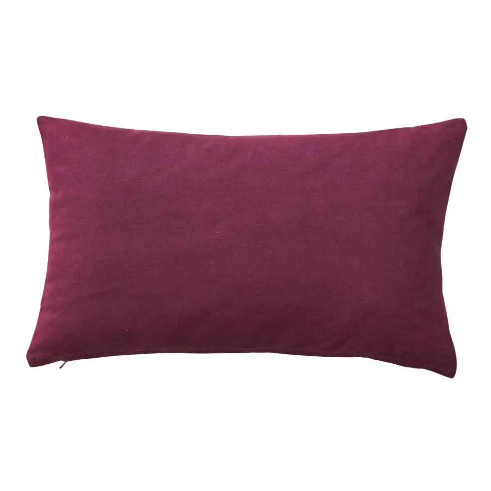 Coussin rectangulaire imprimé feuillage