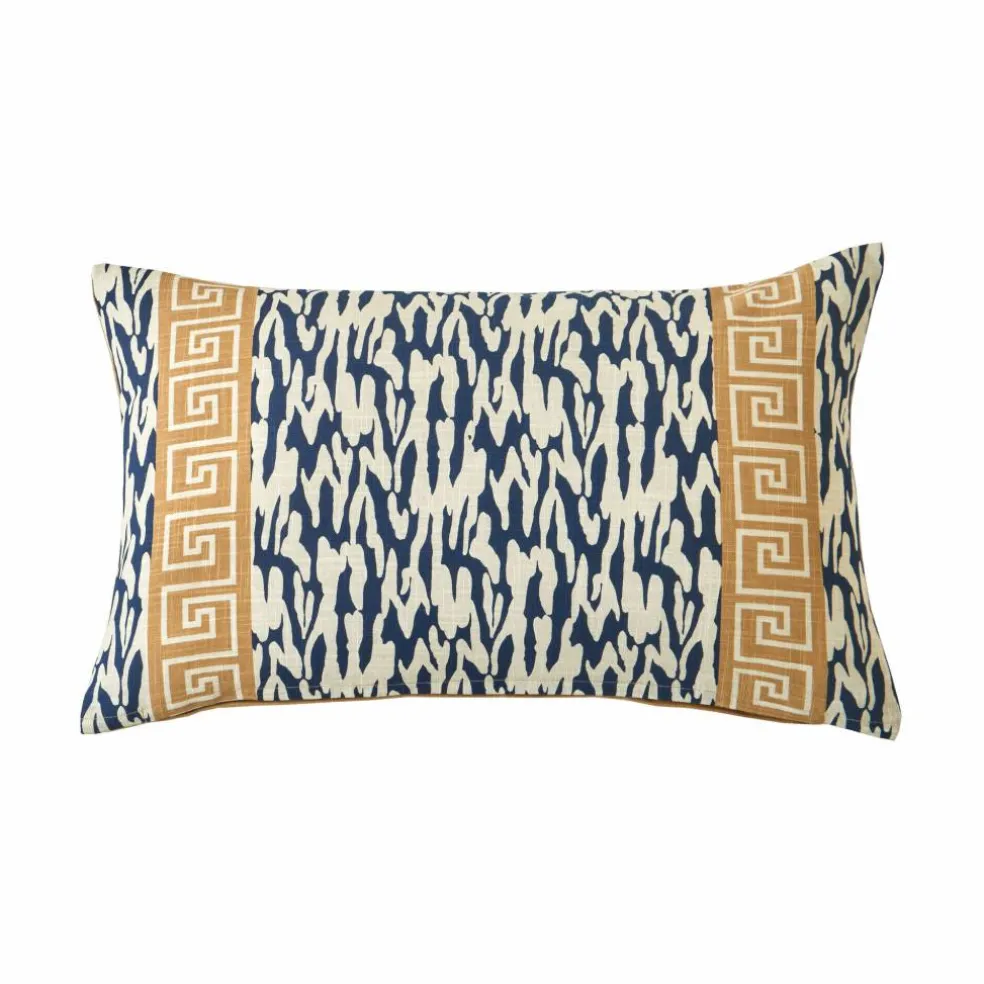 Coussin rectangulaire imprimé géométrique