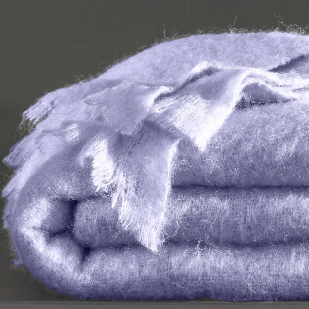 Couverture laine mohair angora