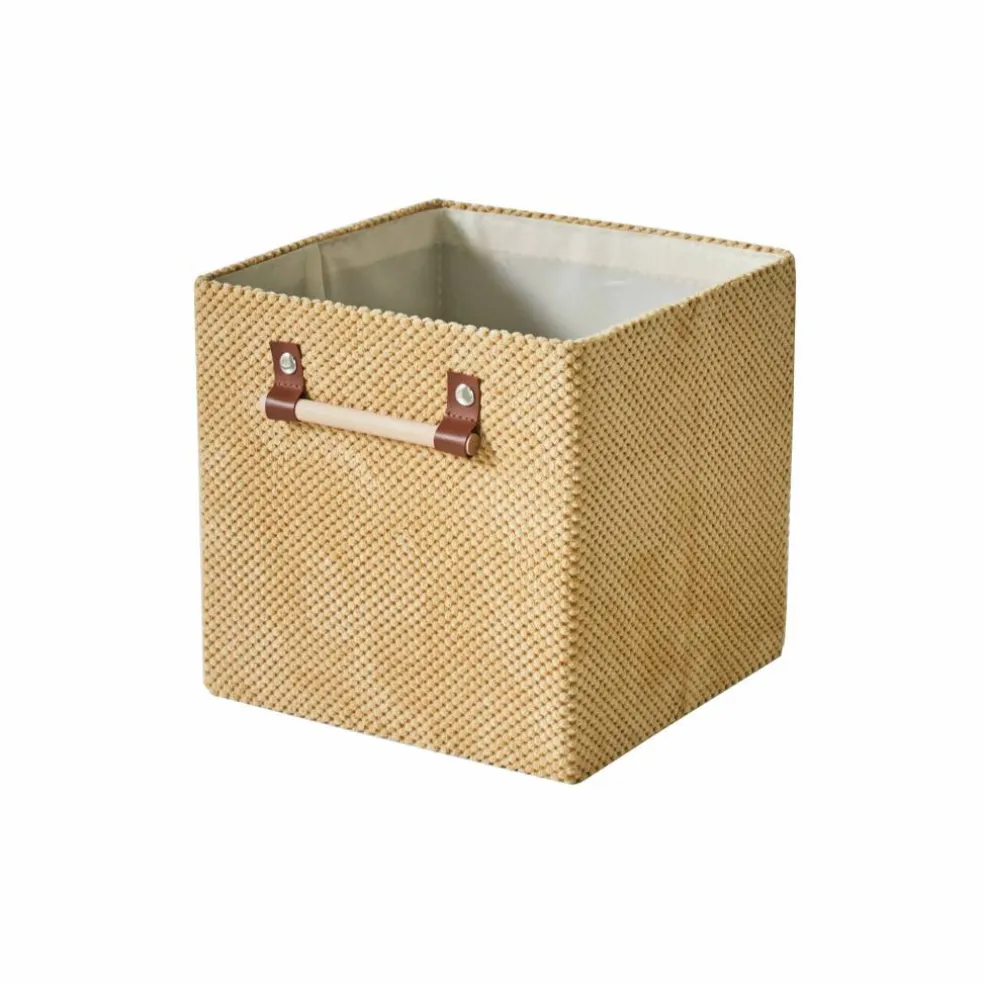 Cube de rangement pliable, velours