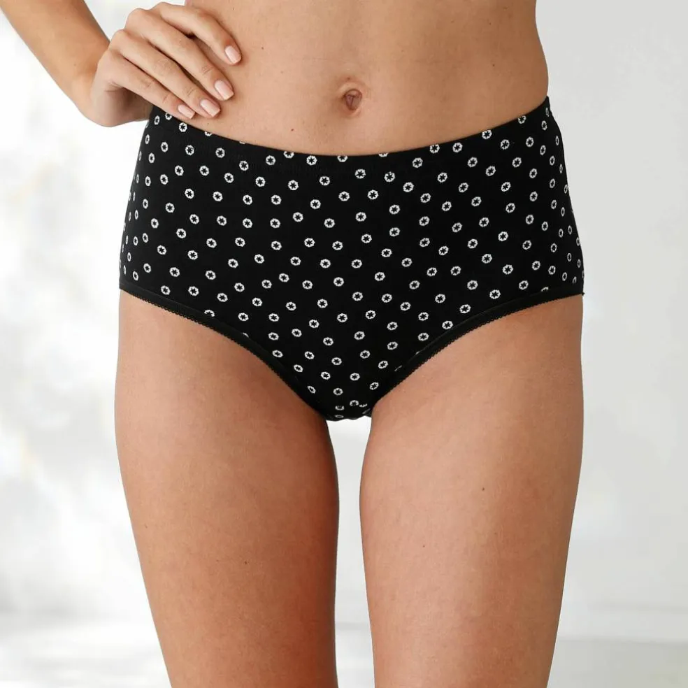 Culotte coton forme maxi imprimée pois - lot de 7