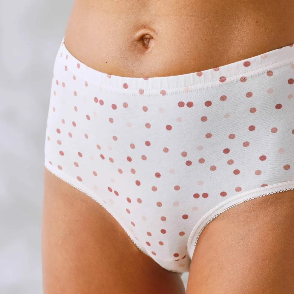 Culotte coton forme maxi unie et imprimée floral - lot de 7