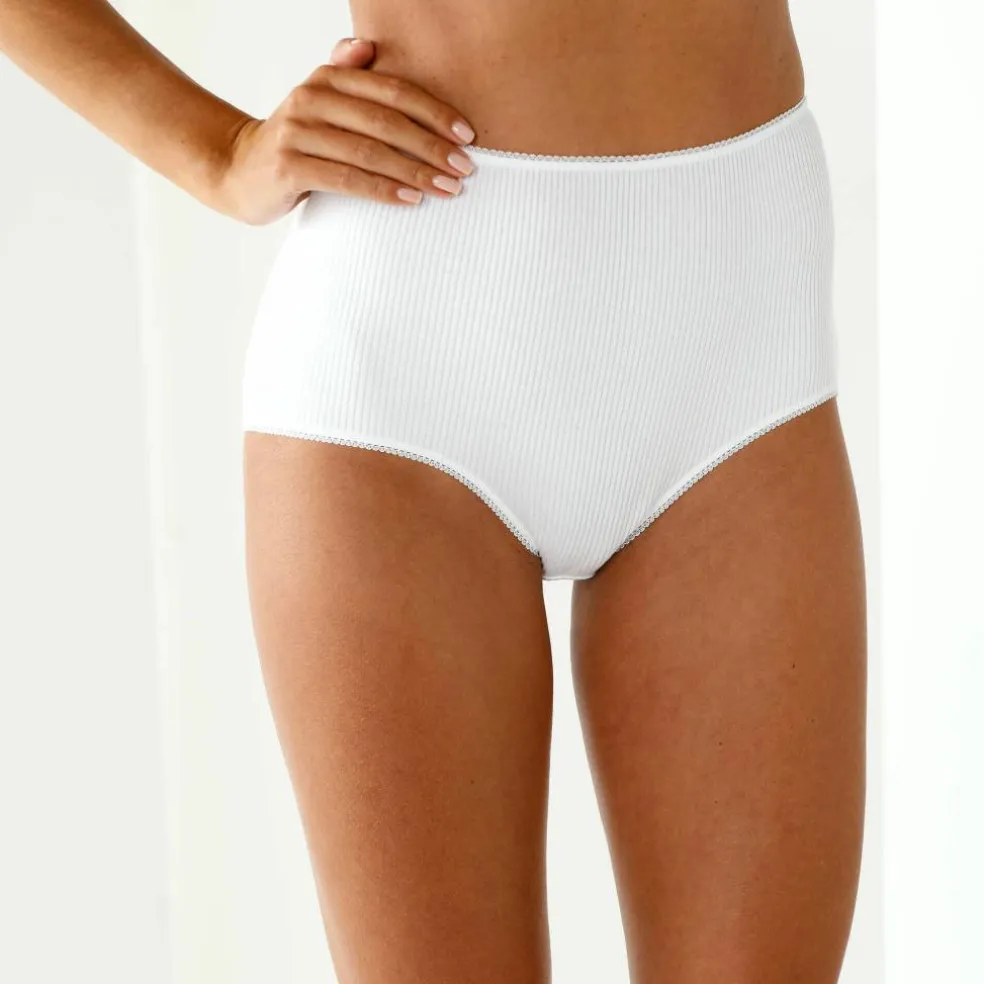 Culotte coton stretch côtes plates forme maxi