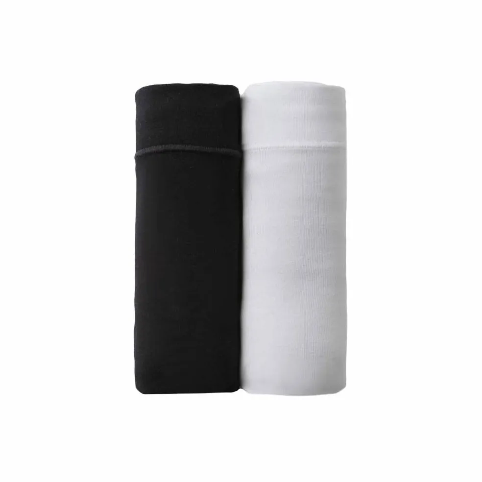 Culotte coton stretch forme maxi ceinture confort "sans élastiques" - lot de 2