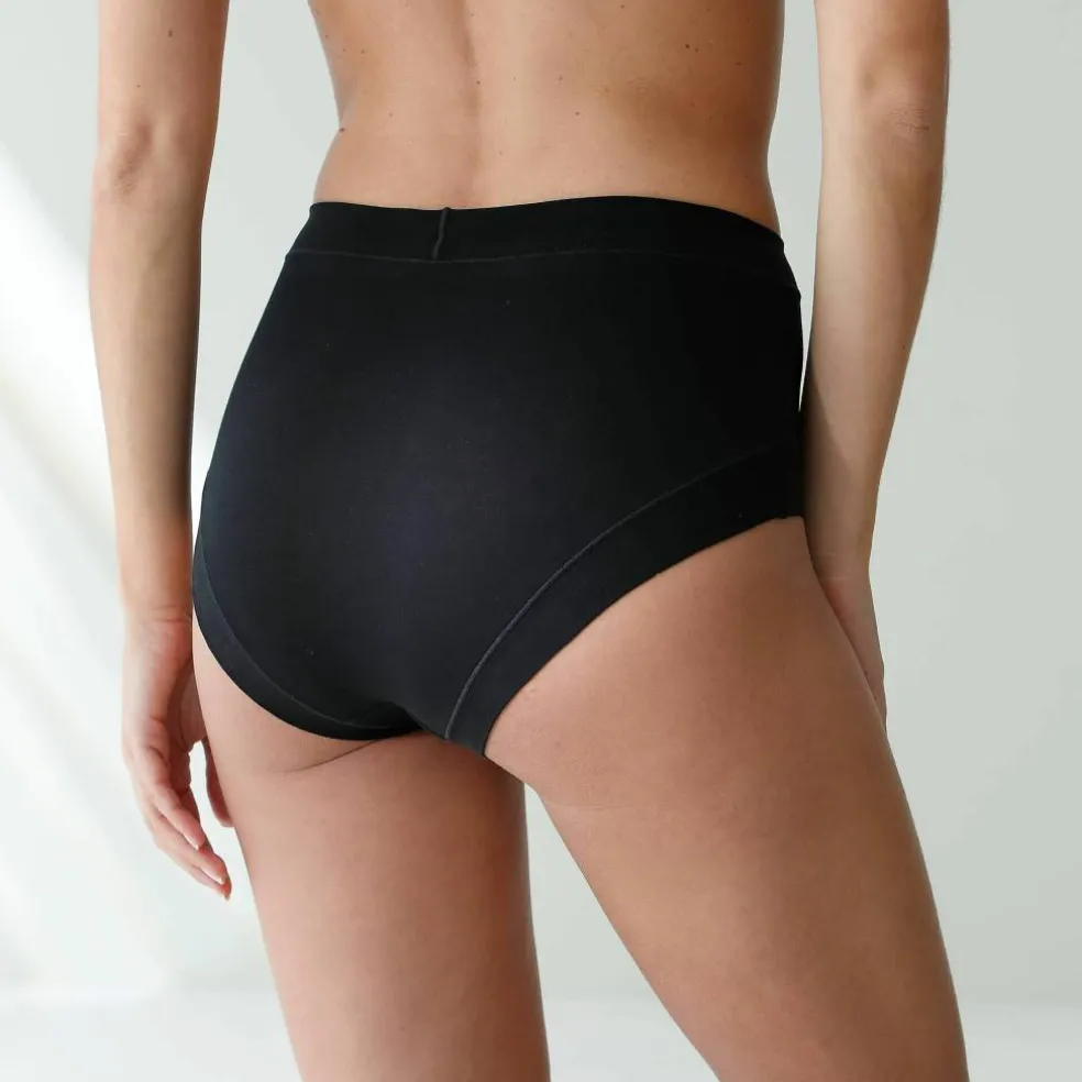 Culotte coton stretch forme maxi ceinture confort "sans élastiques" - lot de 2