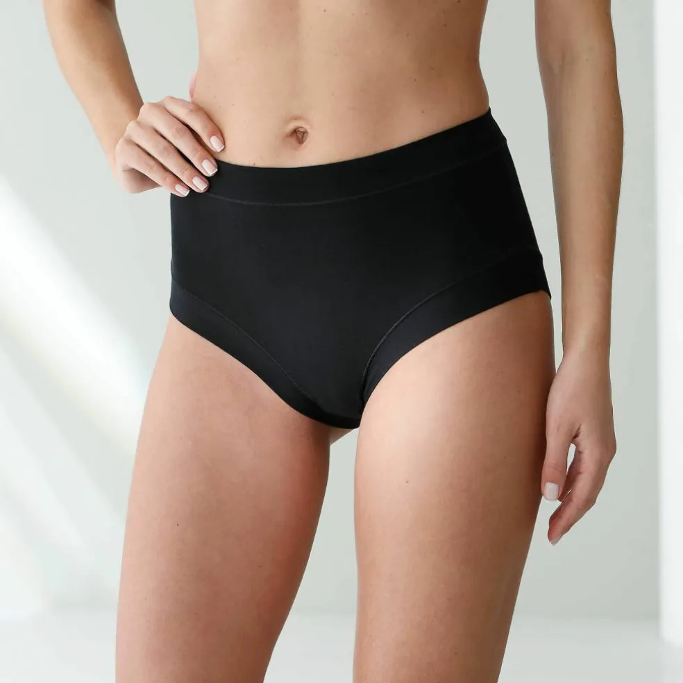 Culotte coton stretch forme maxi ceinture confort "sans élastiques" - lot de 2