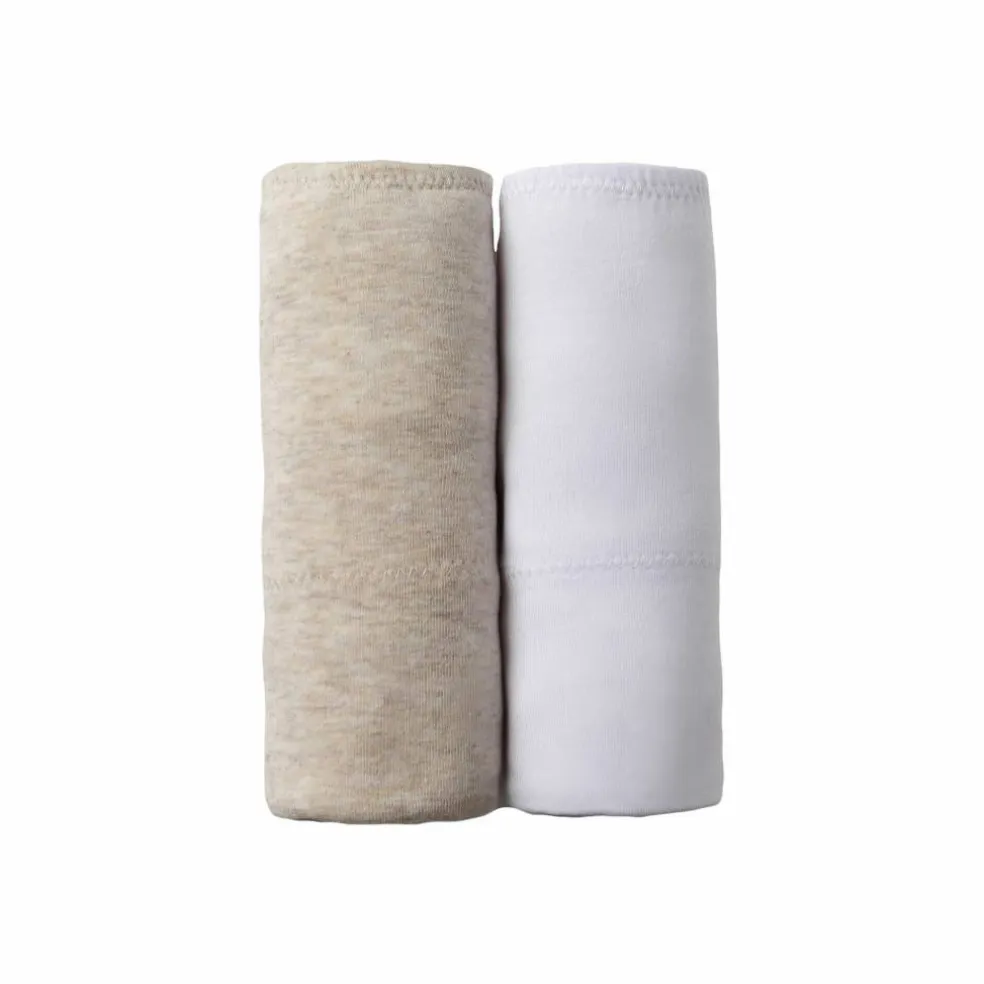 Culotte coton stretch taille très haute couvrante - lot de 2
