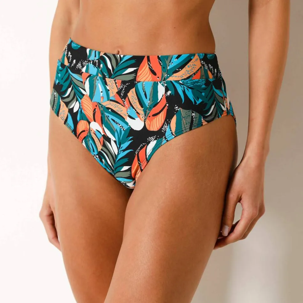 Culotte de bain maxi taille haute Baracoa, effet ventre plat