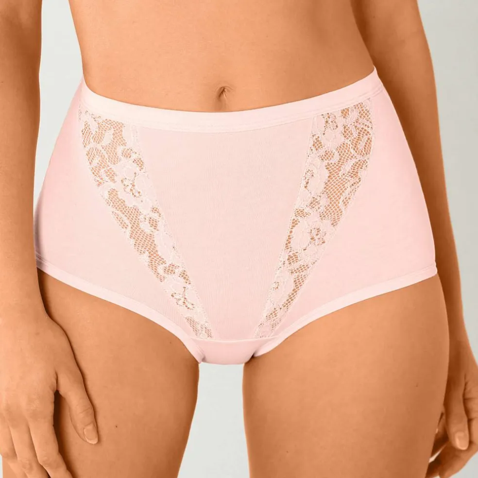 Culotte dentelle découpes amincissantes - lot de 4