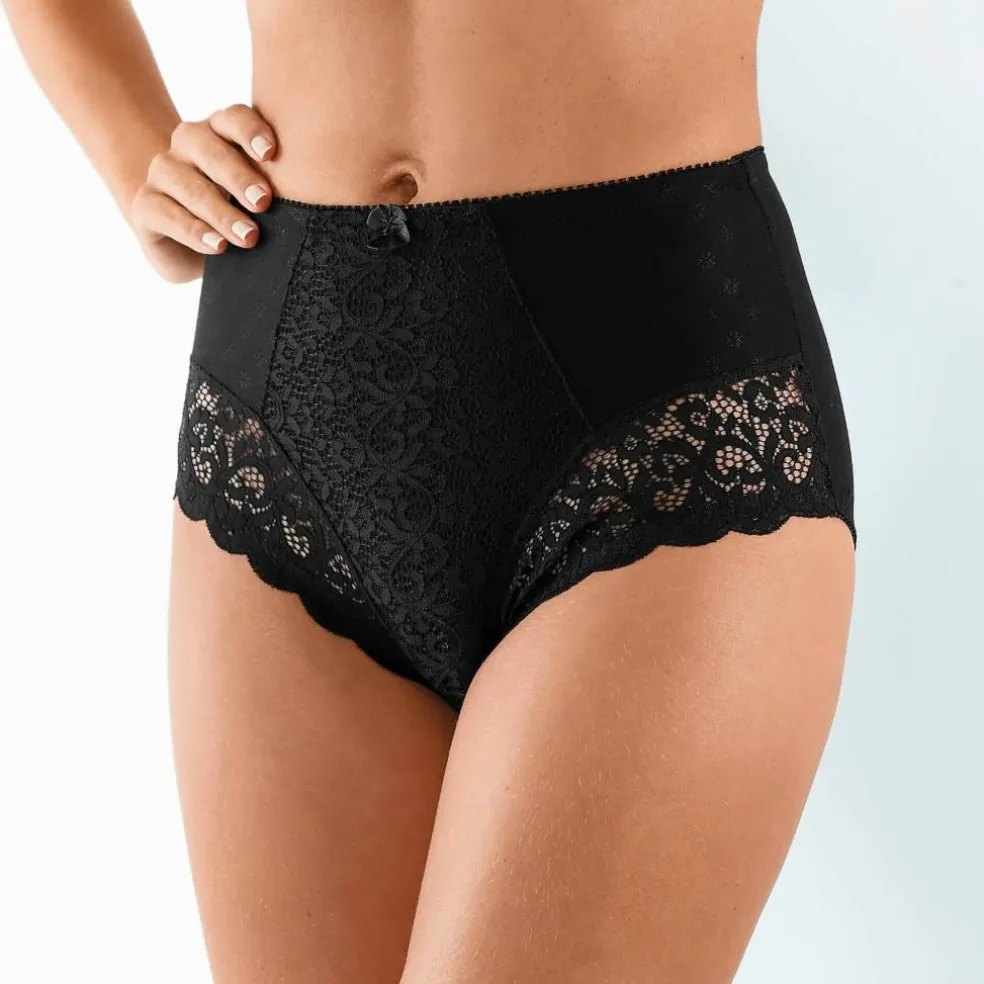 Culotte forme boxer dentelle gainante - lot de 2