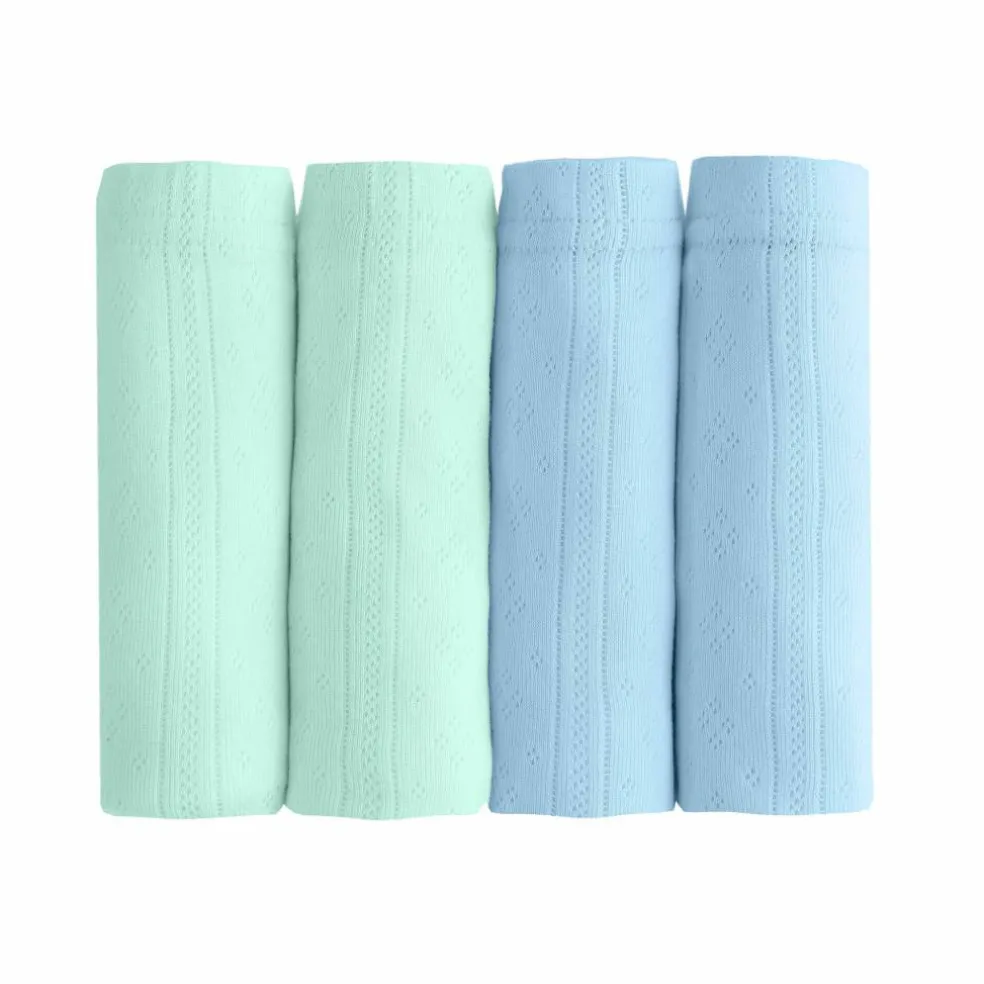 Culotte forme maxi coton motifs jacquard – Lot de 4
