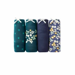 Culotte forme maxi coton stretch imprimé "fleurs" - lot de 4