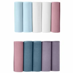 Culotte forme maxi en coton extensible uni – Lot de 10