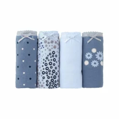 Culotte forme midi « motifs fleurettes » - lot de 4