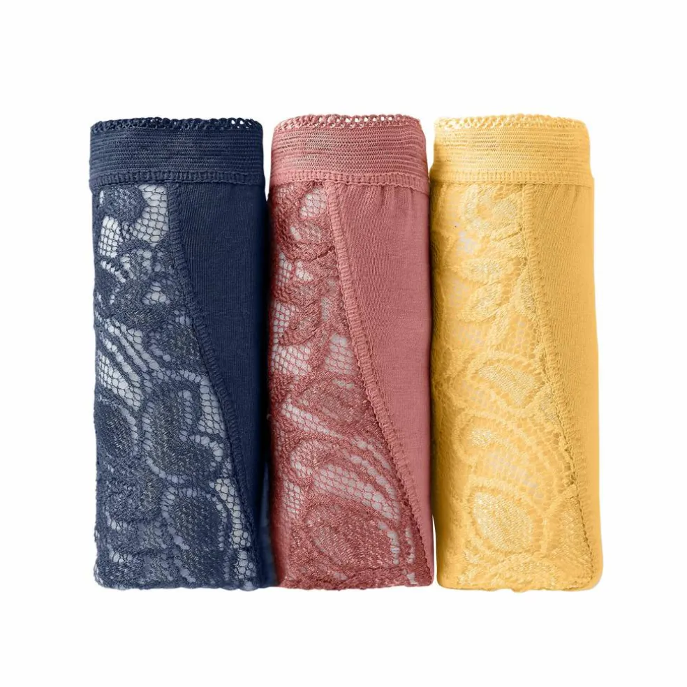Culotte maxi dentelle - lot de 3