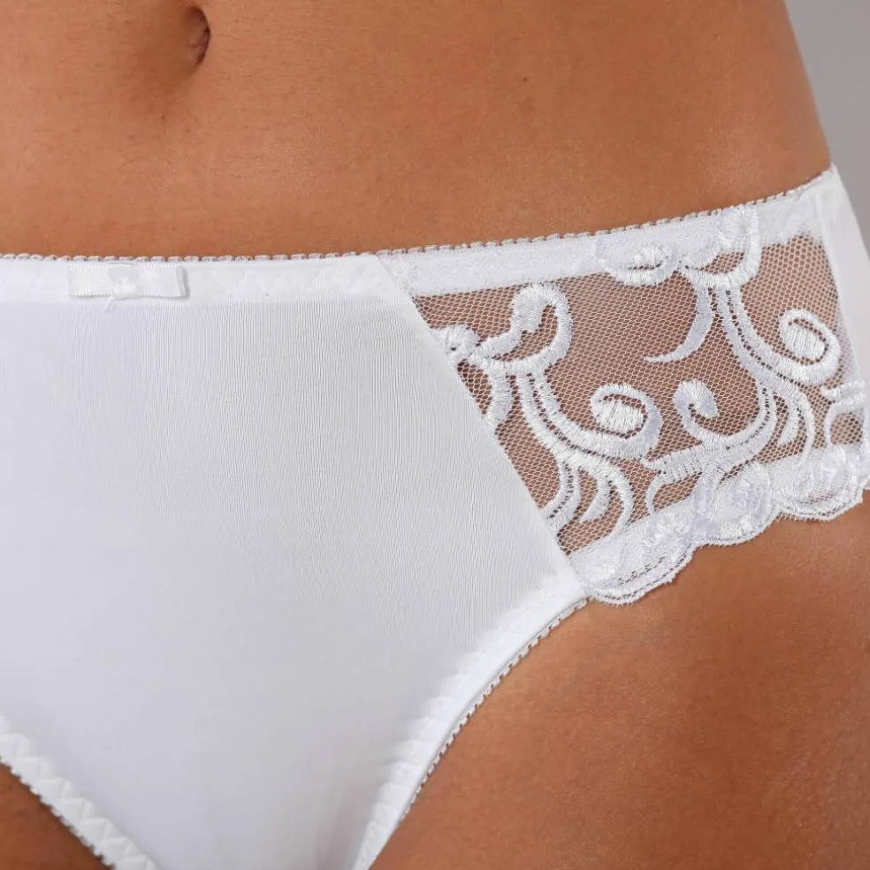 Culotte microfibre et tulle brodé Sienne - lot de 2