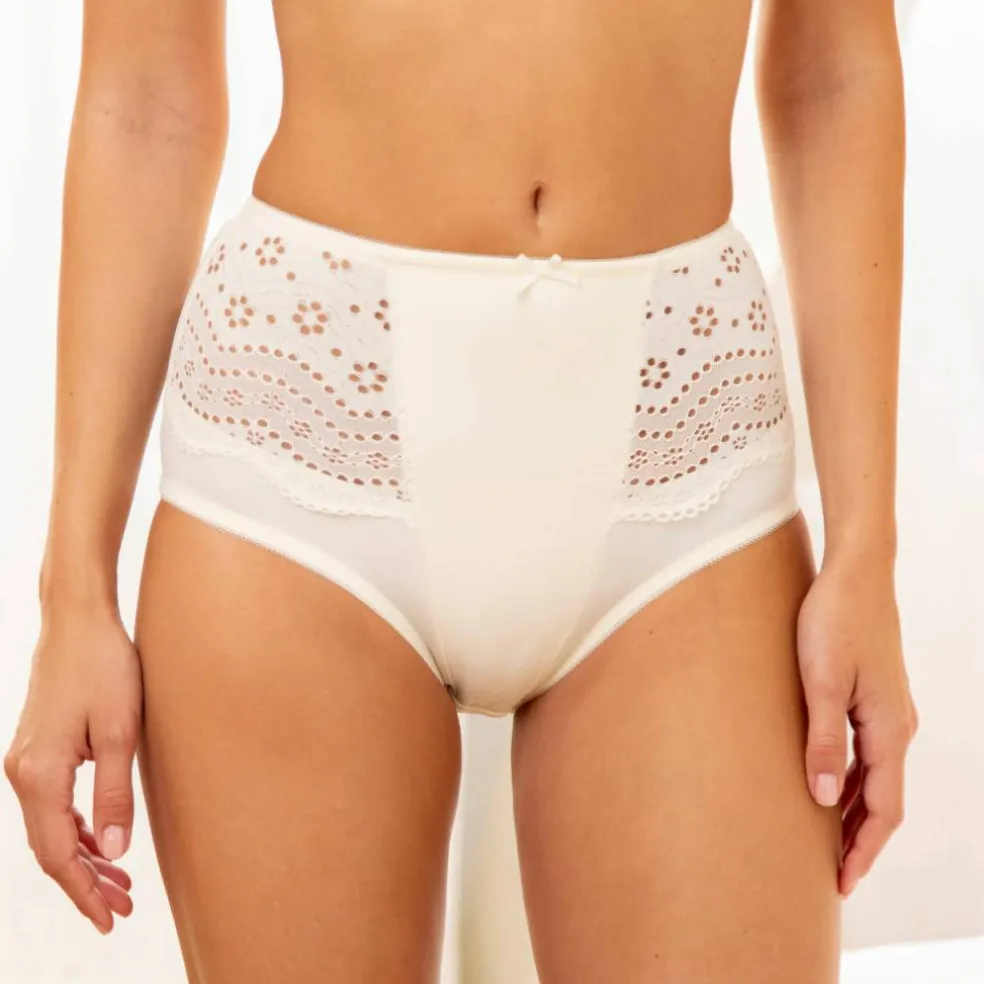 Culotte microfibre forme maxi taille haute "Osilio" - lot de 2