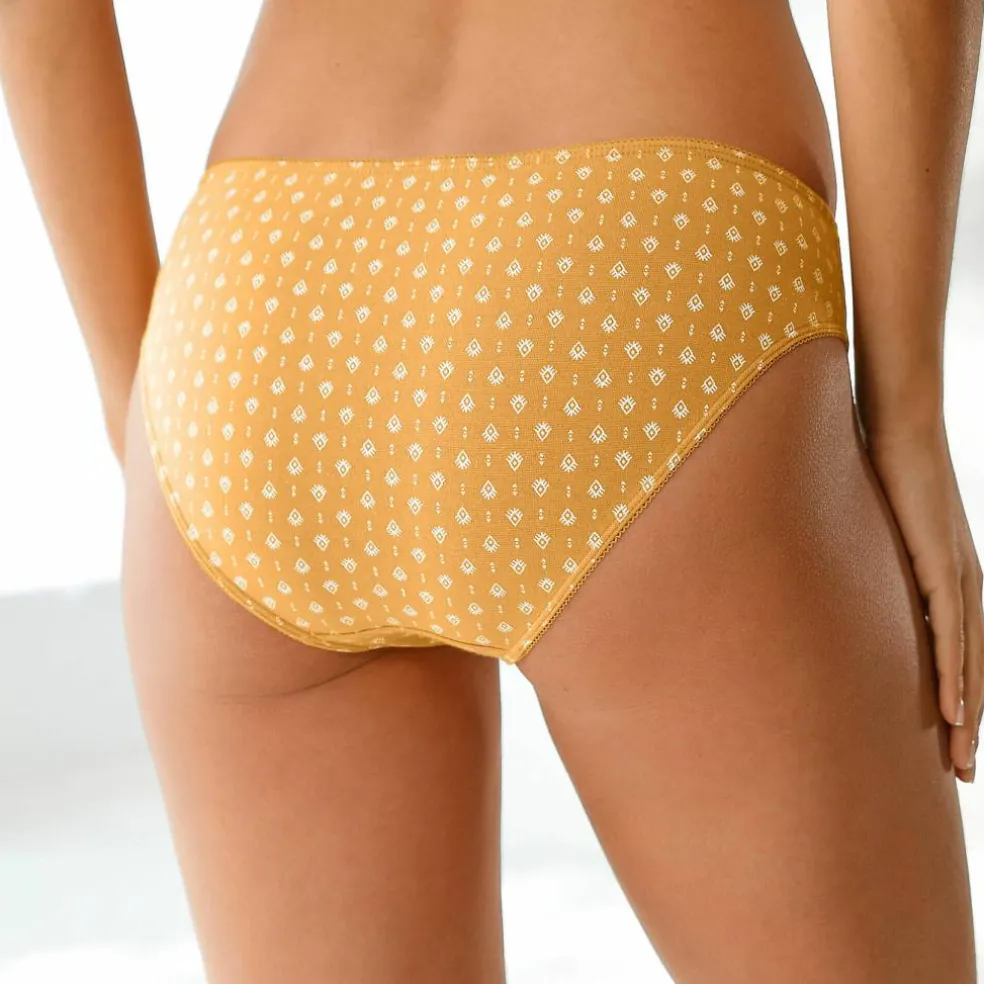 Culotte midi coton imprimé gamme "graphique" - lot de 4