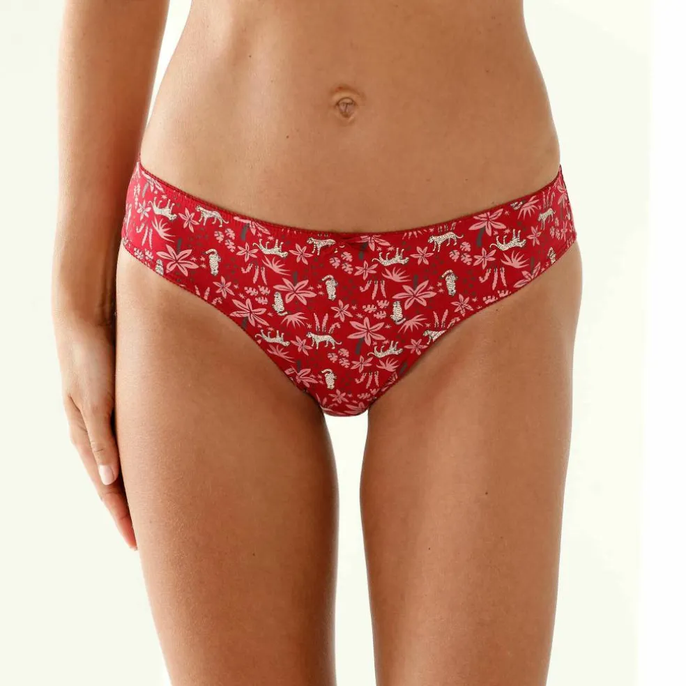 Culotte midi coton imprimé " panthère" - lot de 4