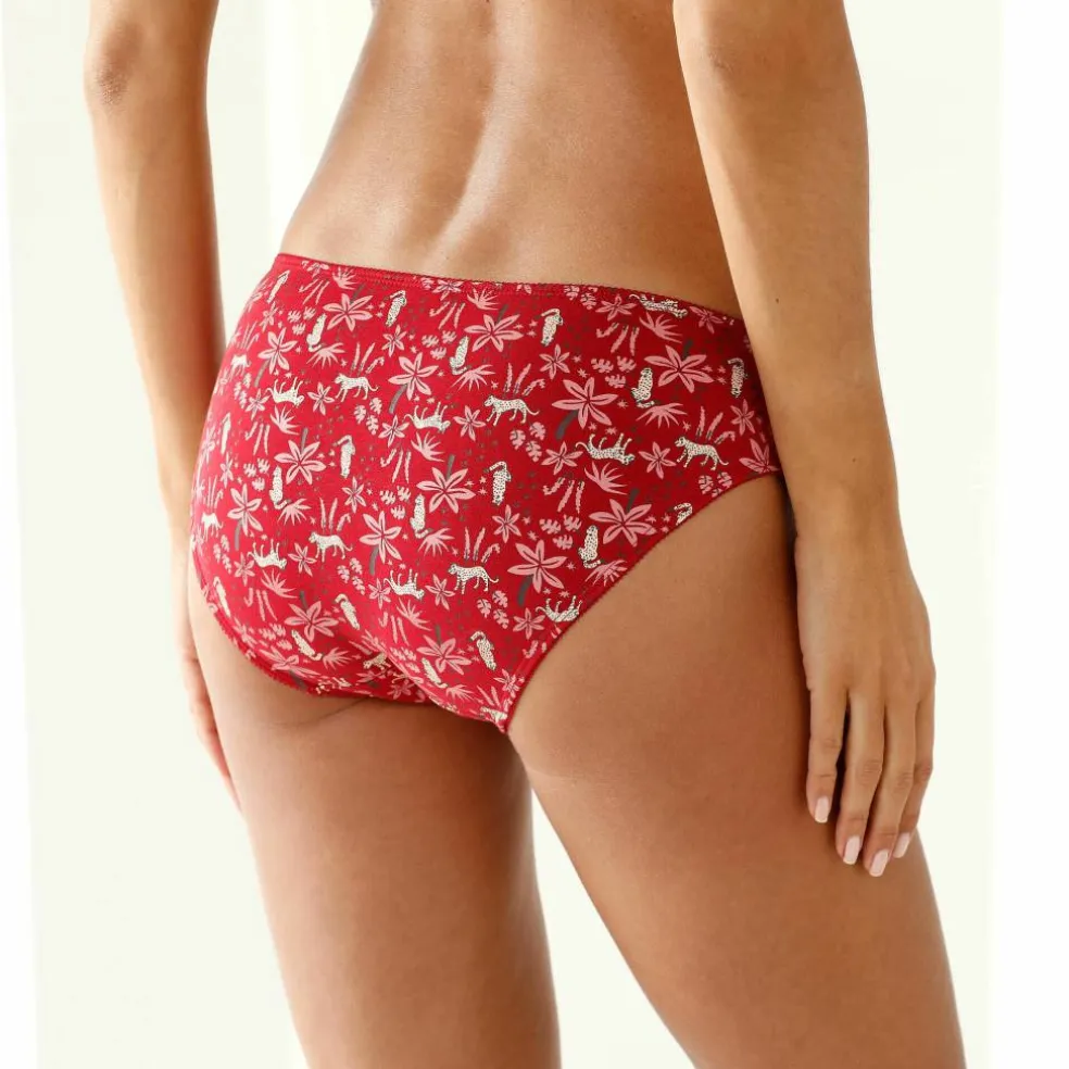 Culotte midi coton imprimé " panthère" - lot de 4