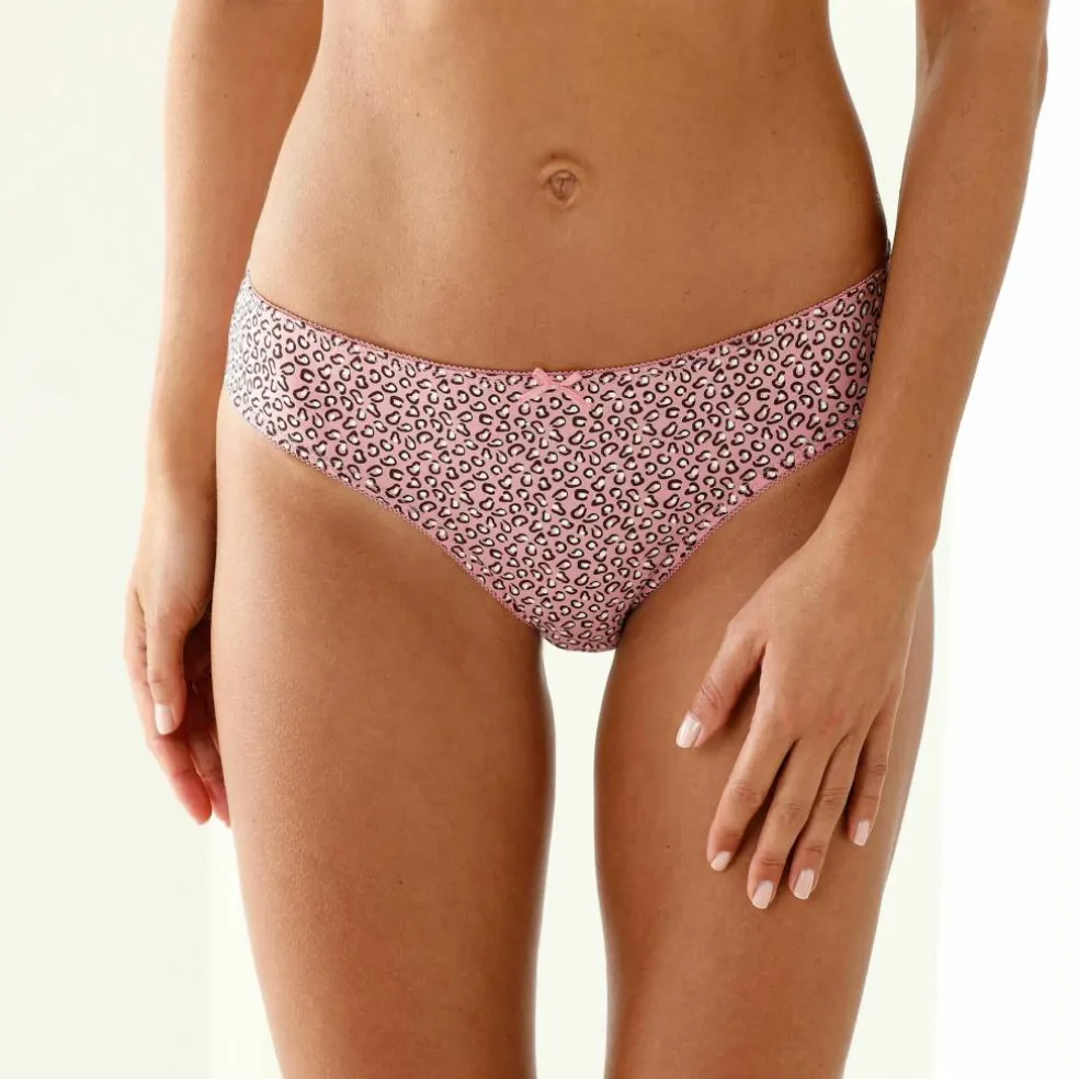 Culotte midi coton imprimé " panthère" - lot de 4
