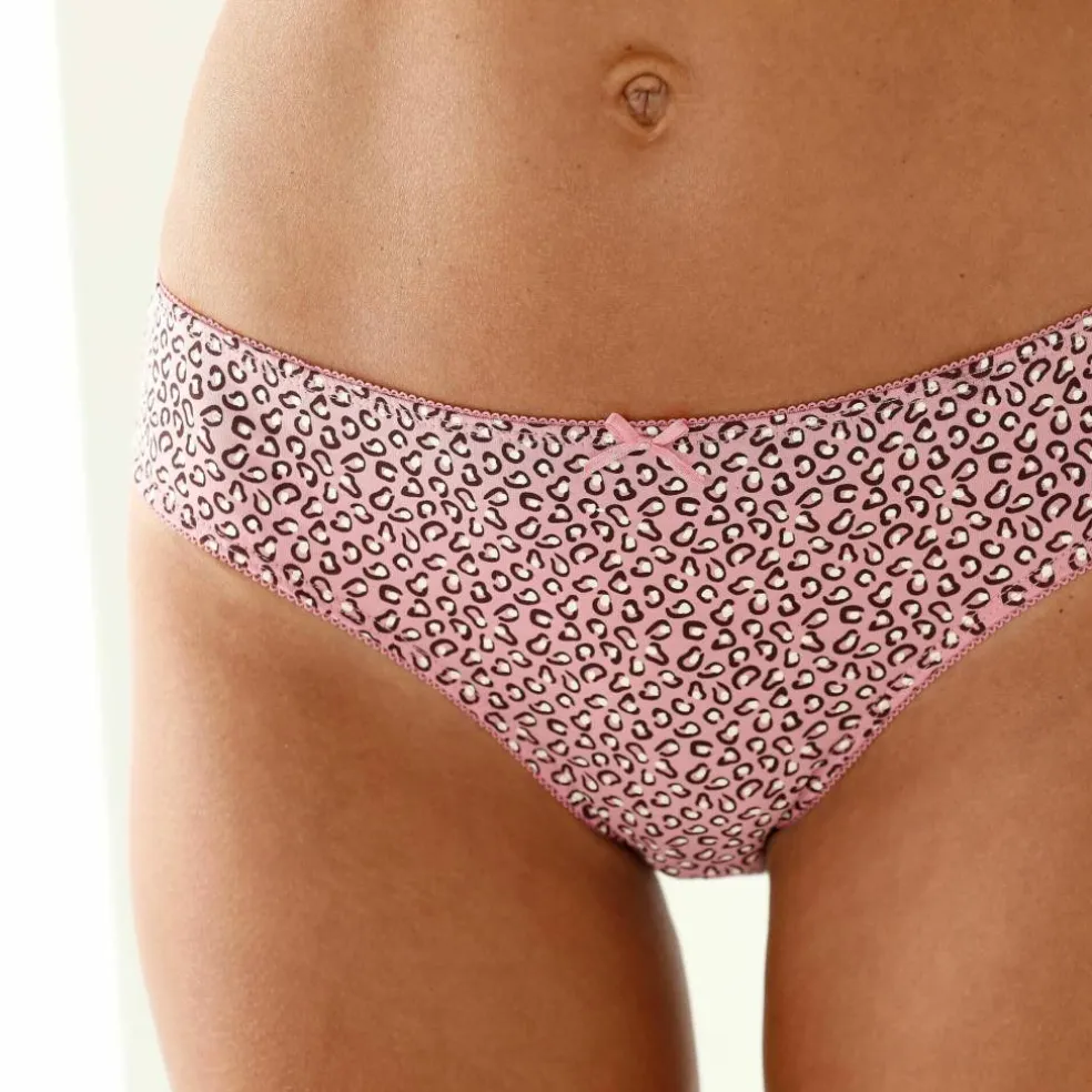 Culotte midi coton imprimé " panthère" - lot de 4