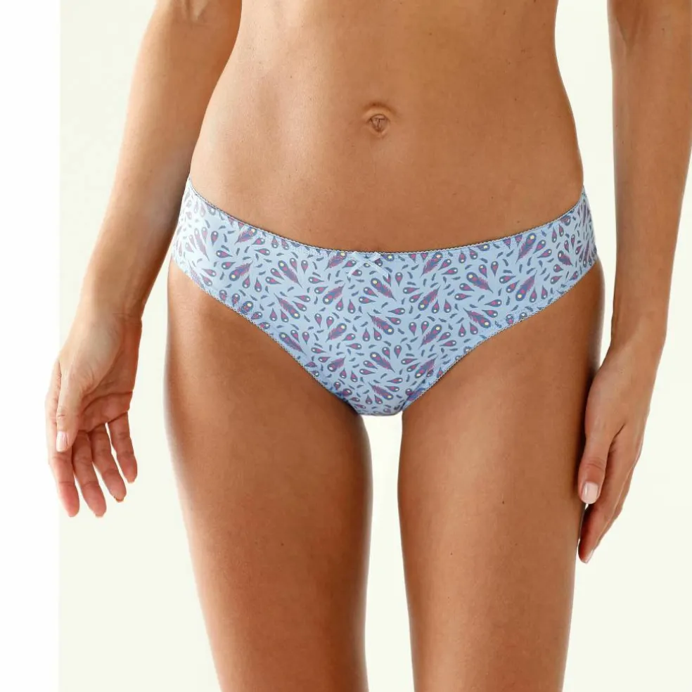Culotte midi coton imprimé " paon" - lot de 4