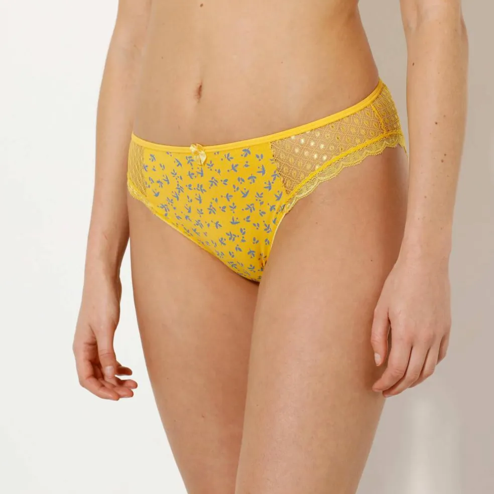 Culotte midi dentelle coton imprimé Tropéa - lot de 4