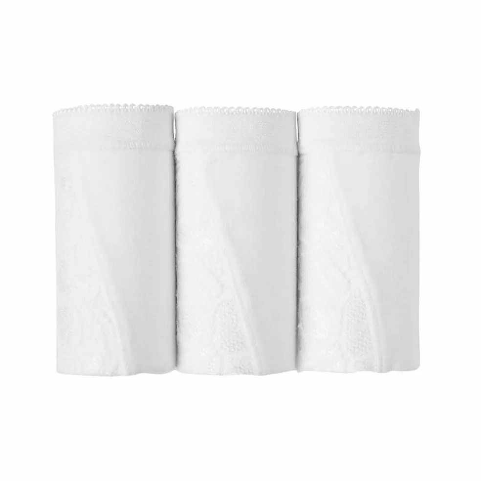 Culotte midi dentelle - lot de 3